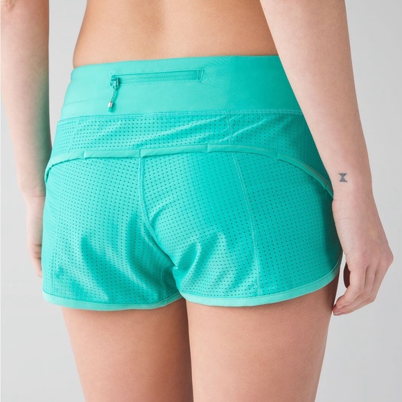 lululemon athletica Pants - LULULEMON Speed Short (Mesh) in Bali Breeze Size 2 RARE HTF Unicorn